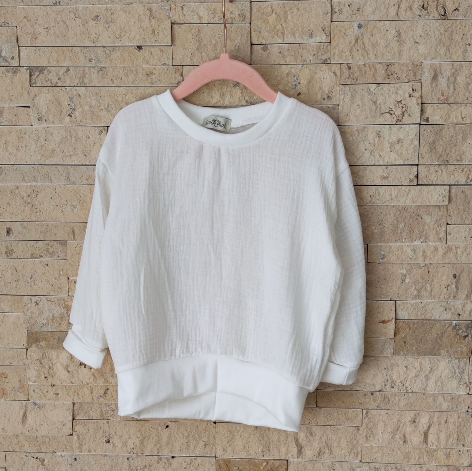 Musselin Longsleeve - Off-White