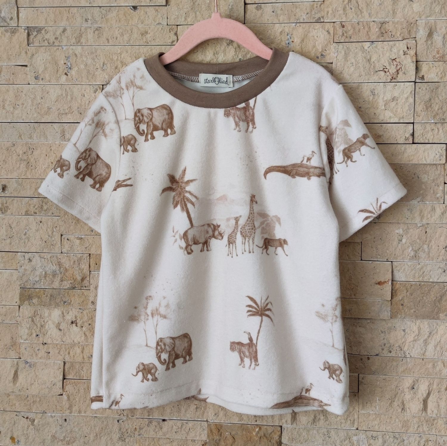 T-Shirt - Soft Frottee Safari