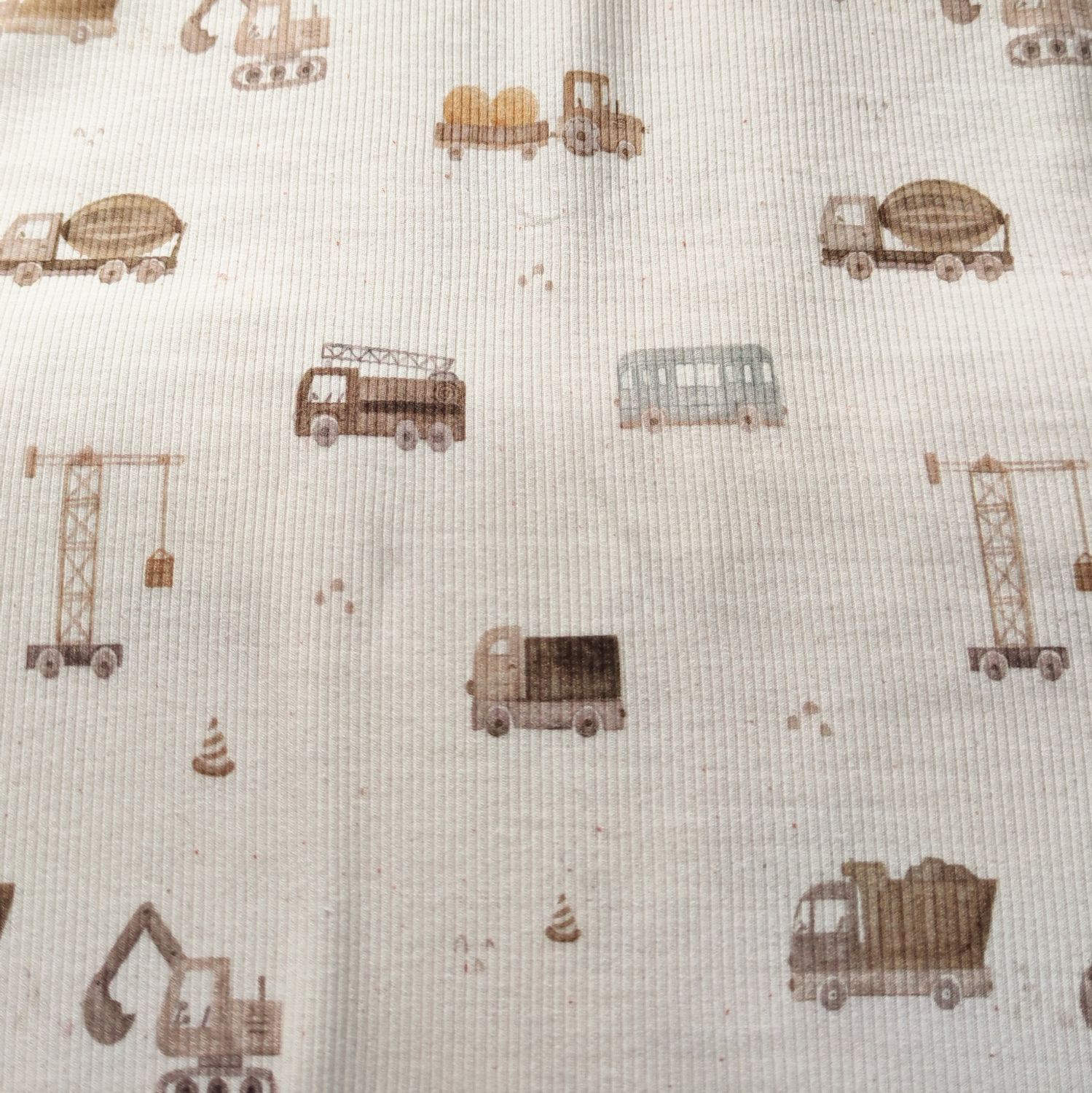 Halstuch mit Druckknöpfen - Rib Jersey - Baustelle