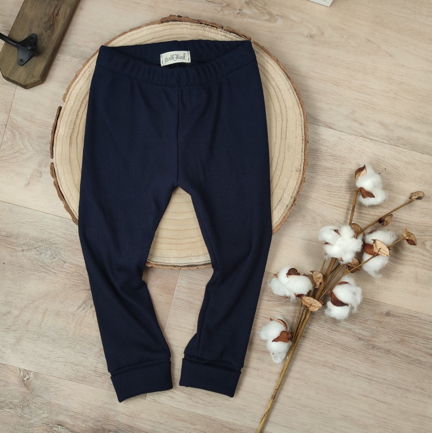 Rib Leggings - Dunkelblau 