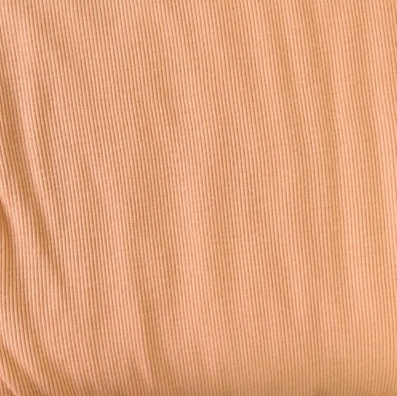 Longsleeve mit Volant - Pfirsich 