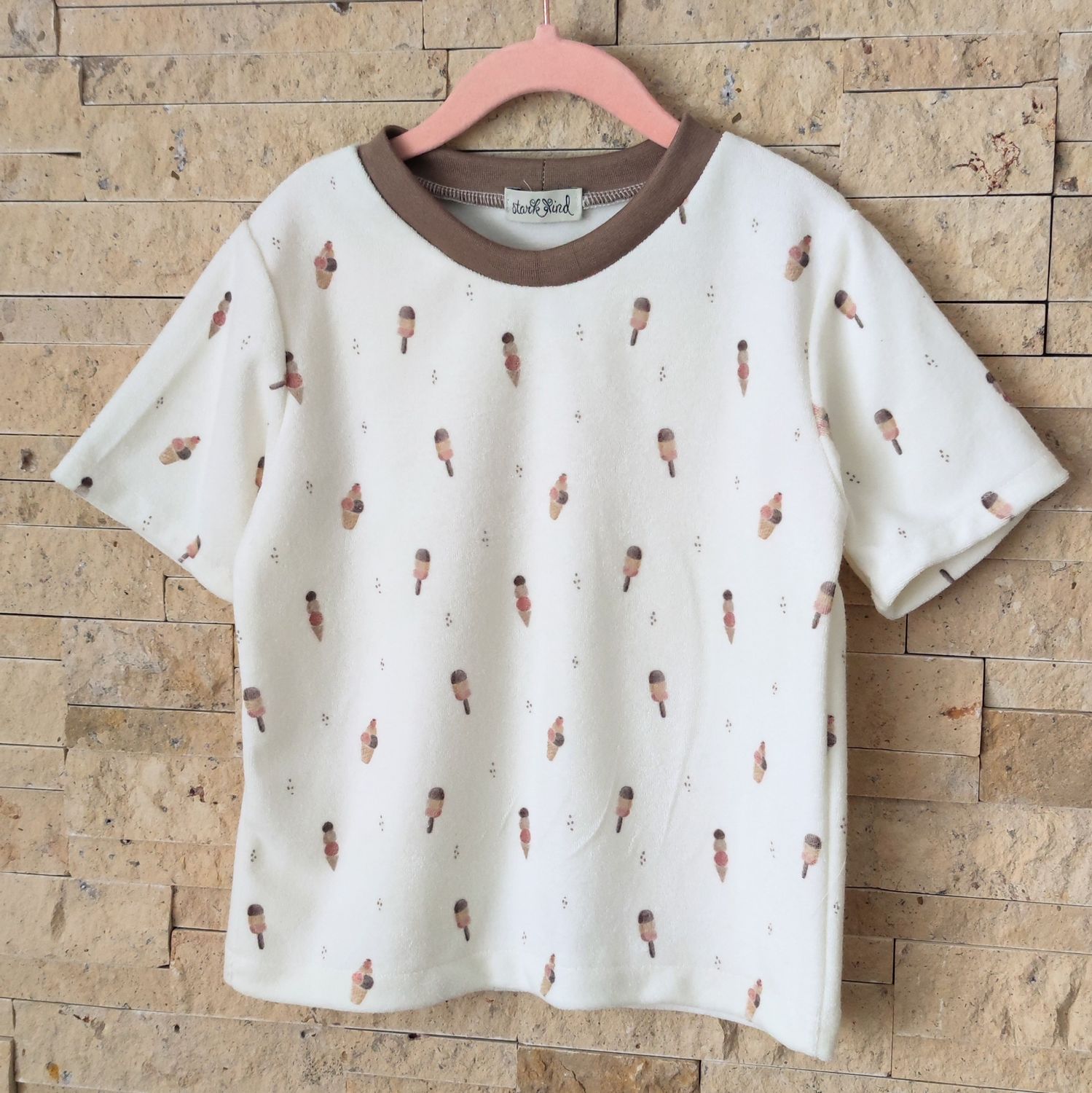 (Sofortkauf) T-Shirt - Soft Frottee Eis - Gr. 74/80