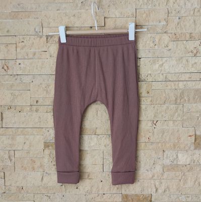 Rib Pants - Mauve 