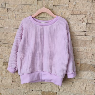 Musselin Longsleeve - Flieder