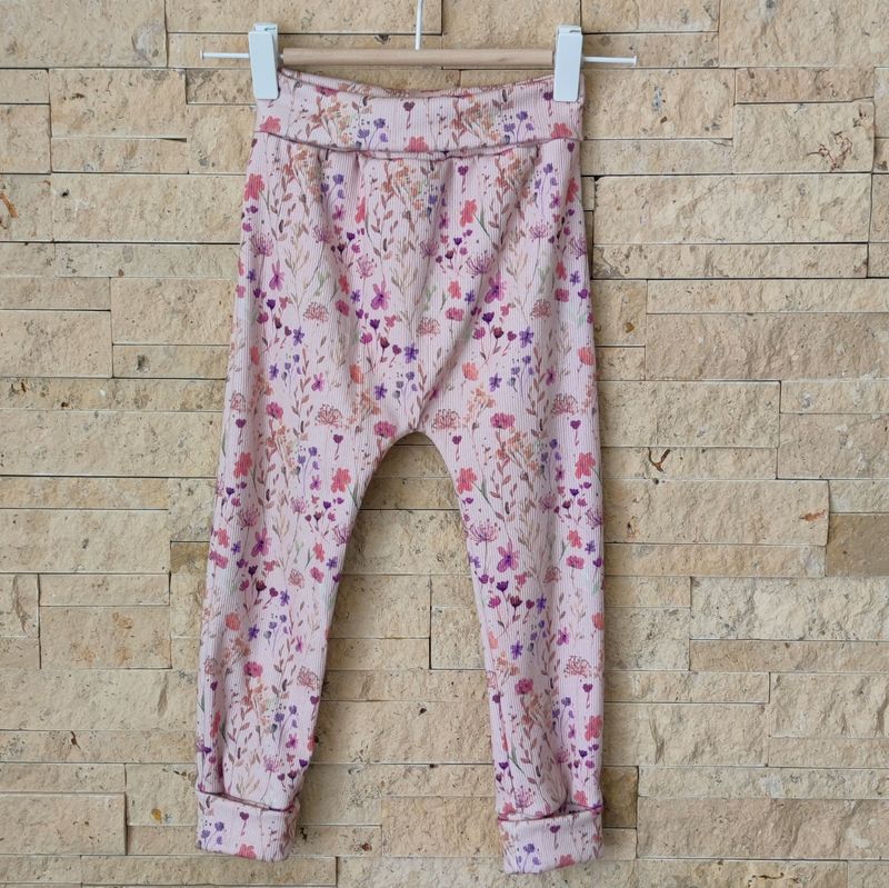 Rib Pants - Wild Flowers Mauve 