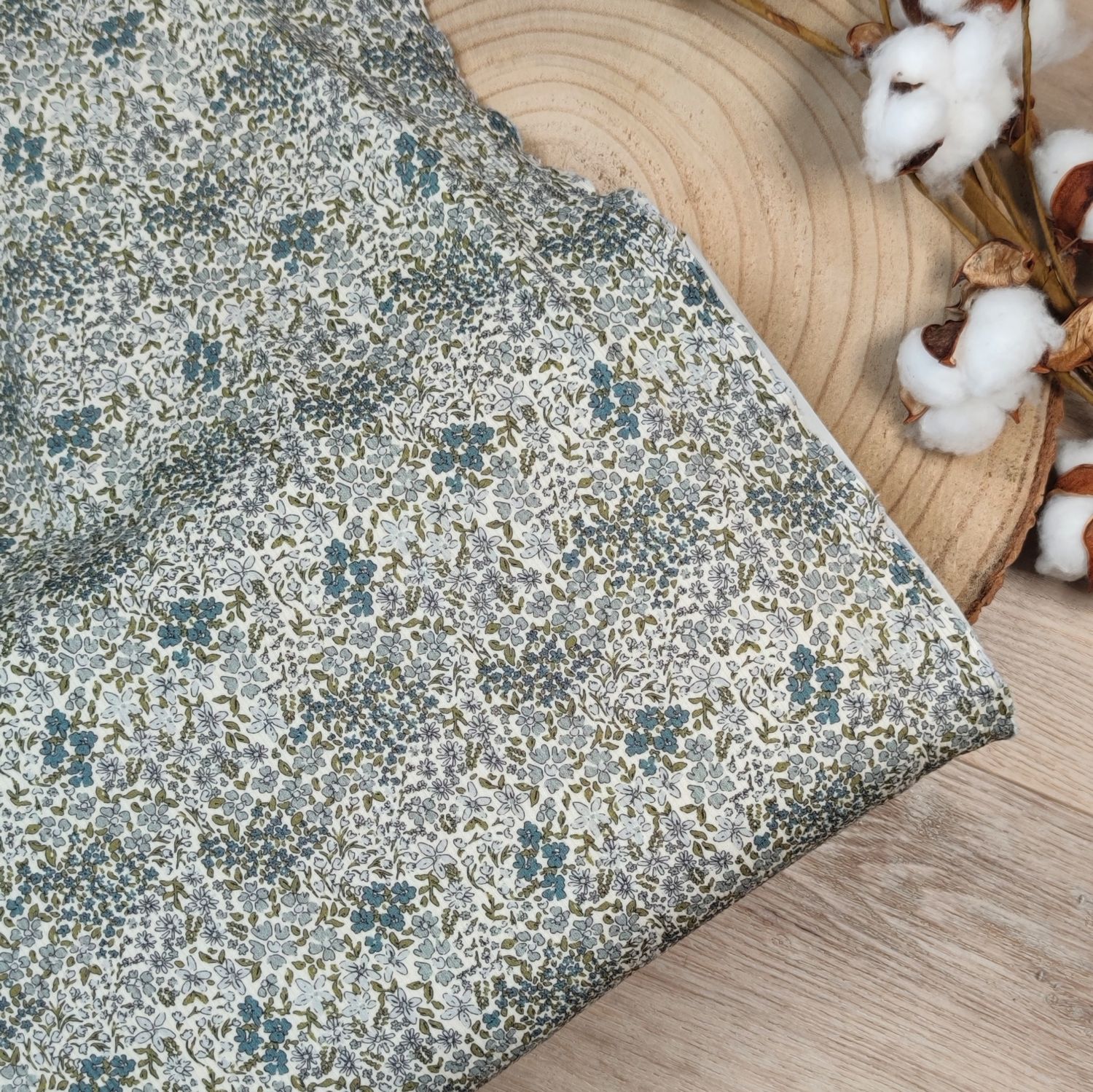 Leggings - Rib Blue Blossom 