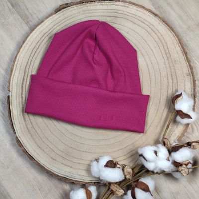 Rib Mütze - Magenta