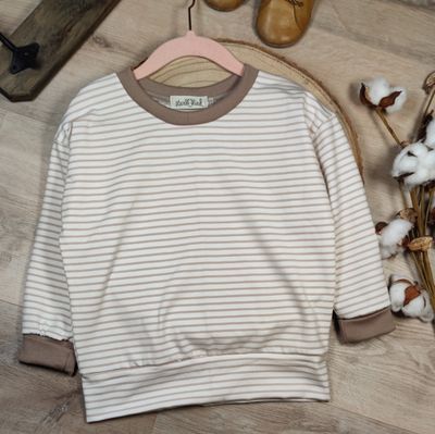 (Sofortkauf) Pulli - Streifen Beige - Gr. 86/92 (Sofortkauf) Pulli - Streifen Beige - Gr. 86/92