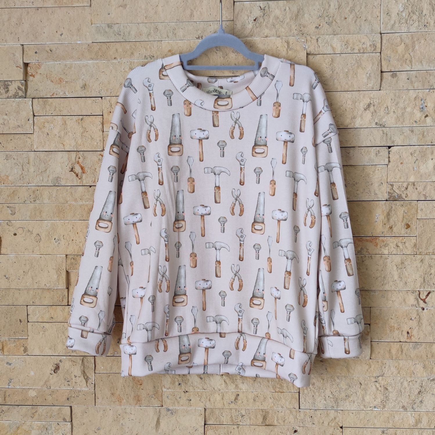 (Sofortkauf) Rib Pullover - süße Werkzeuge - Gr. 98/104