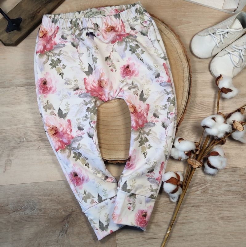 Pants - French Terry Aquarell Rose