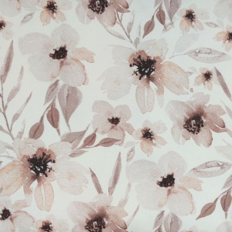Tunika - Aquarellblumen Beige