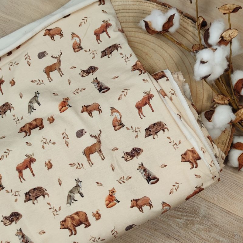 (Stoff) Jersey - Waldtiere