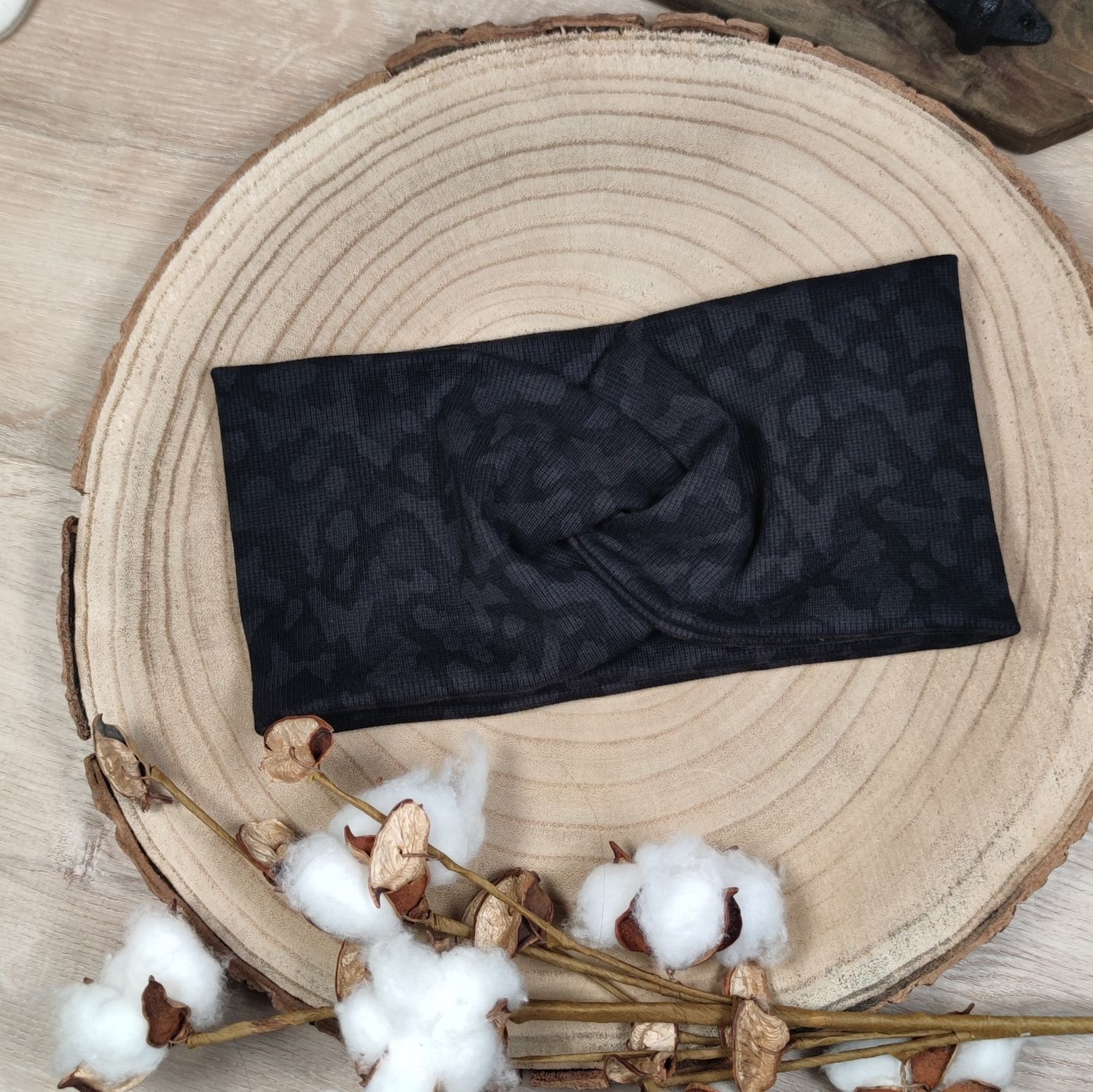 Stirnband Rib Jersey (dicker) - Leo Schwarz 
