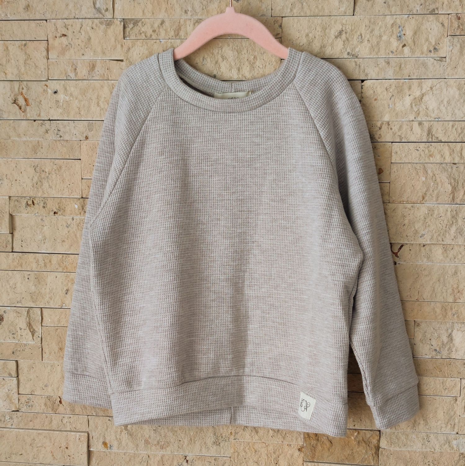 (Sofortkauf) Waffel Raglan - Beige - Gr. 86/92