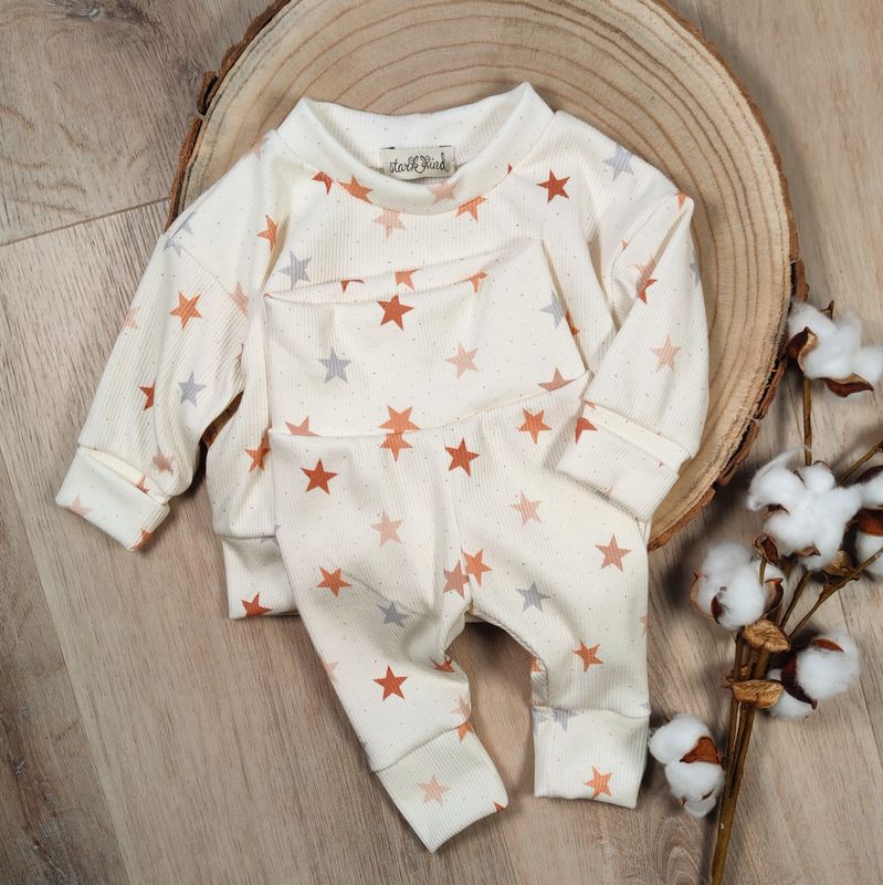 Set: Rib Jersey Little Stars