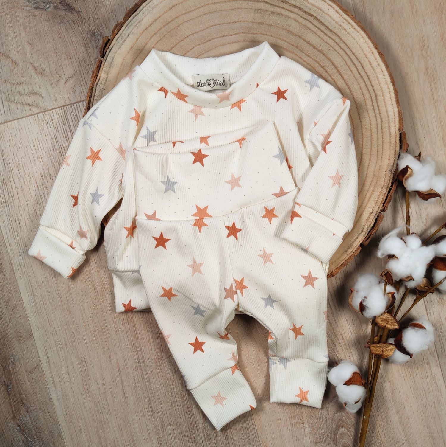 Set: Rib Jersey Little Stars