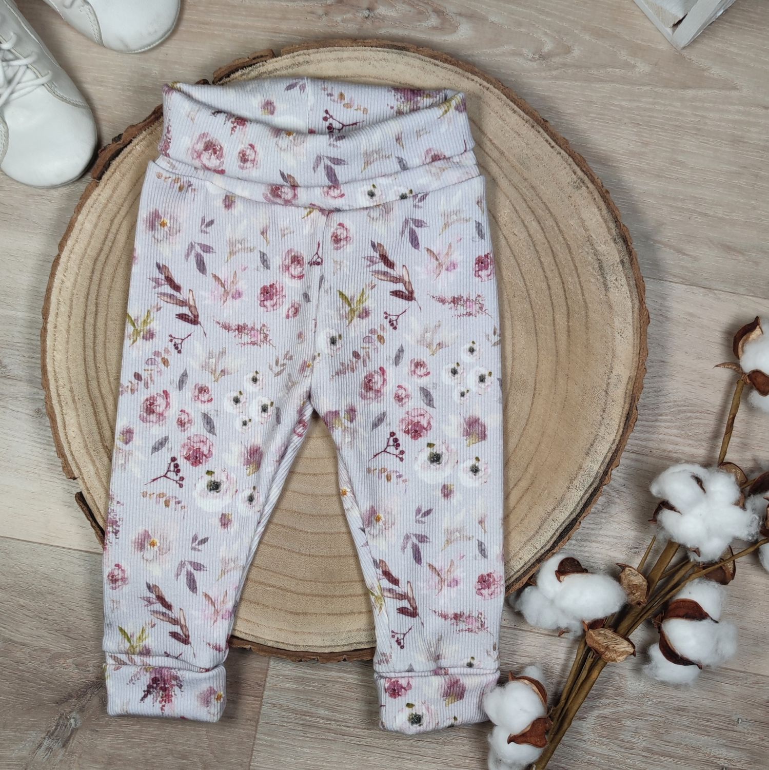 Rib Leggings - Winterblumen 