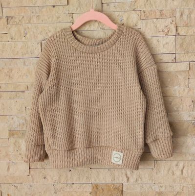 Oversized Grobstrick Pullover - warmes Beige Oversized Grobstrick Pullover - warmes Beige