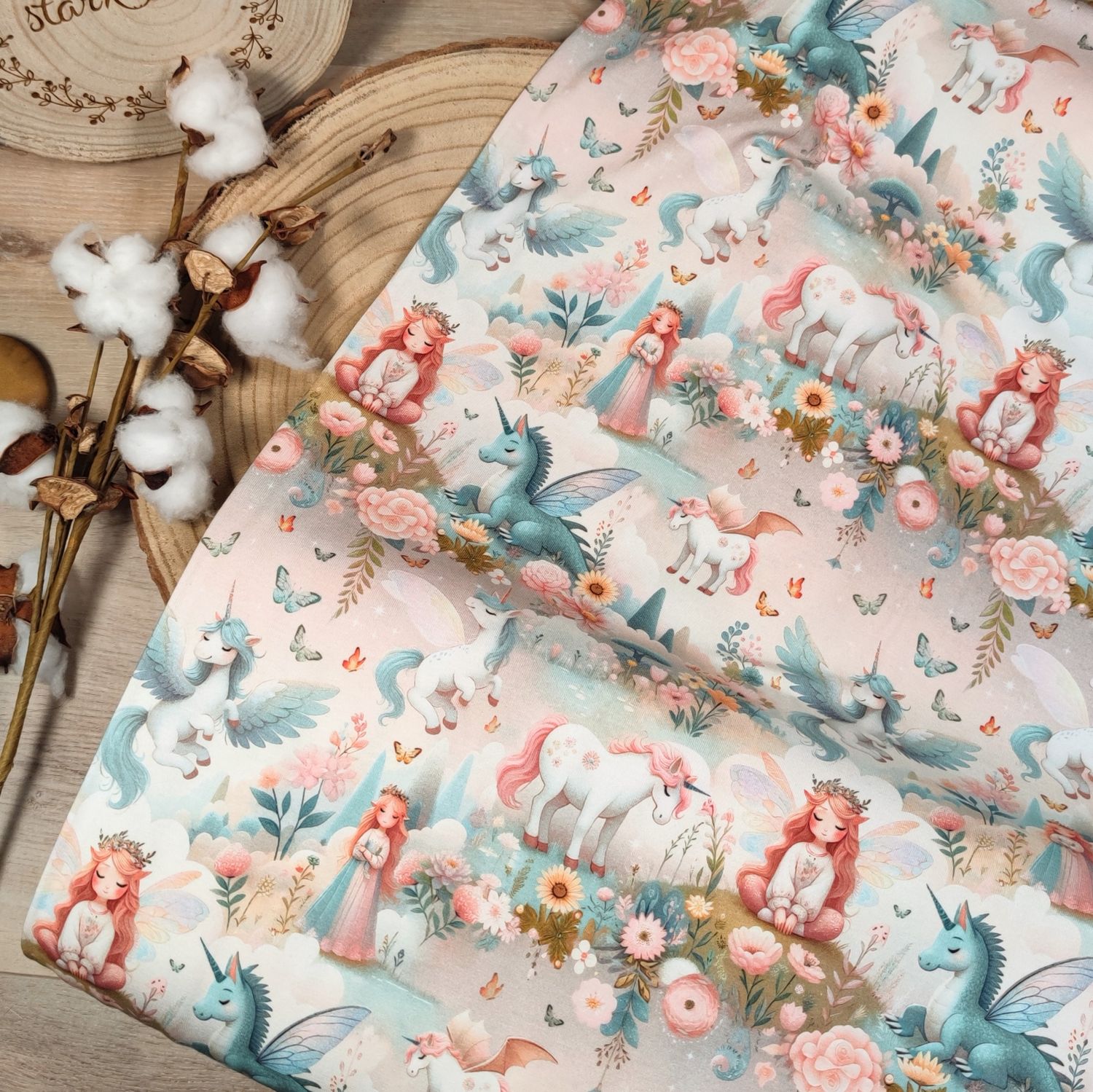 Jersey Pullover mit Volant - Fairytale 
