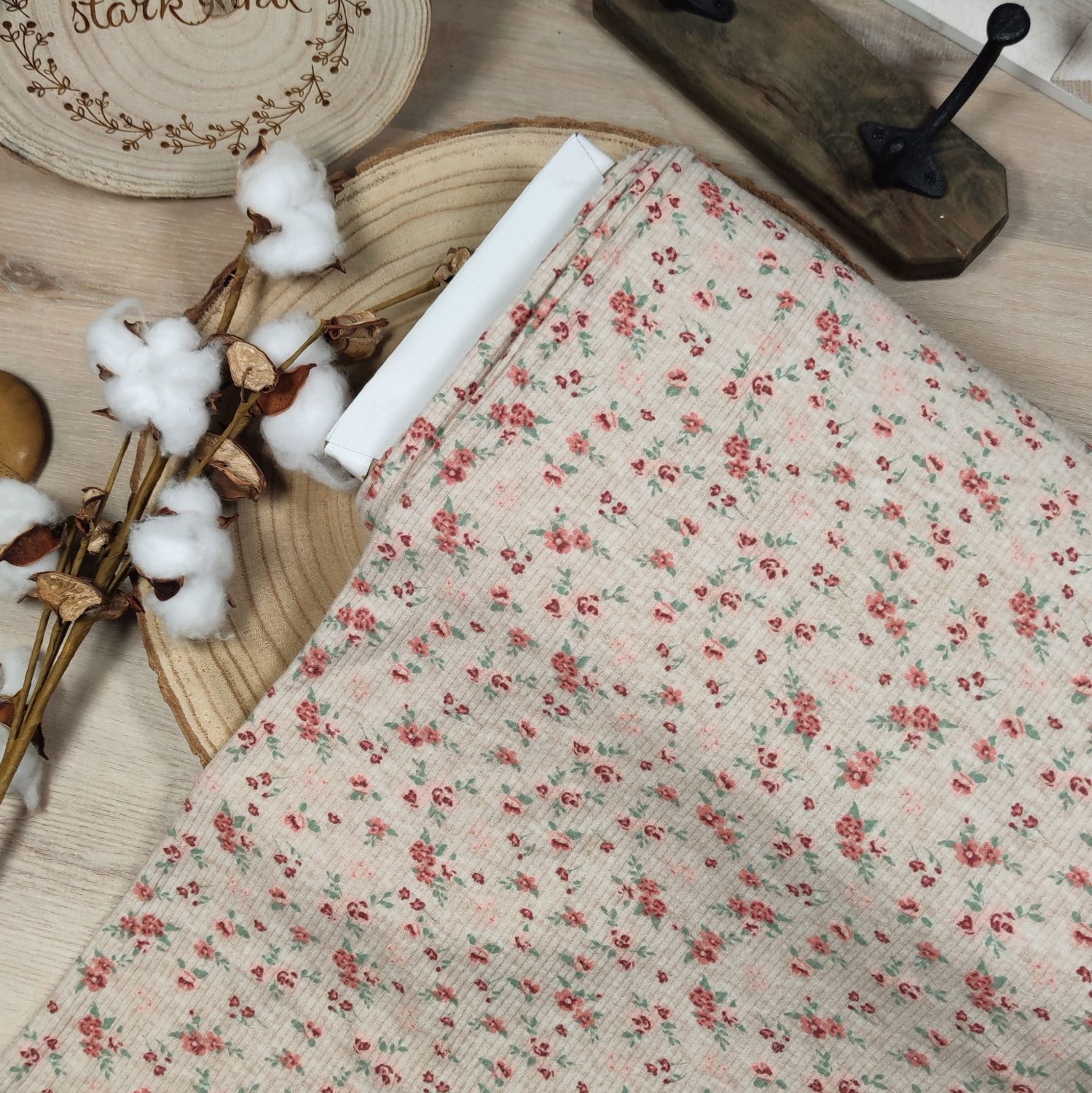 Pants - Rib Jersey Red Bloom