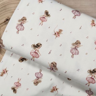 Rüschen Shirt - Rib Jersey Ballett 