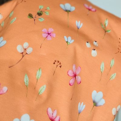 Rüschen Shirt - Blümchen Orange Rüschen Shirt - Blümchen Orange