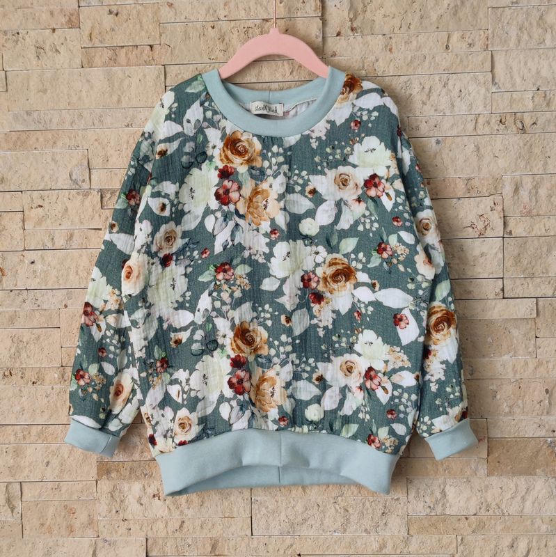 Musselin Longsleeve - Rosenblüten Creme