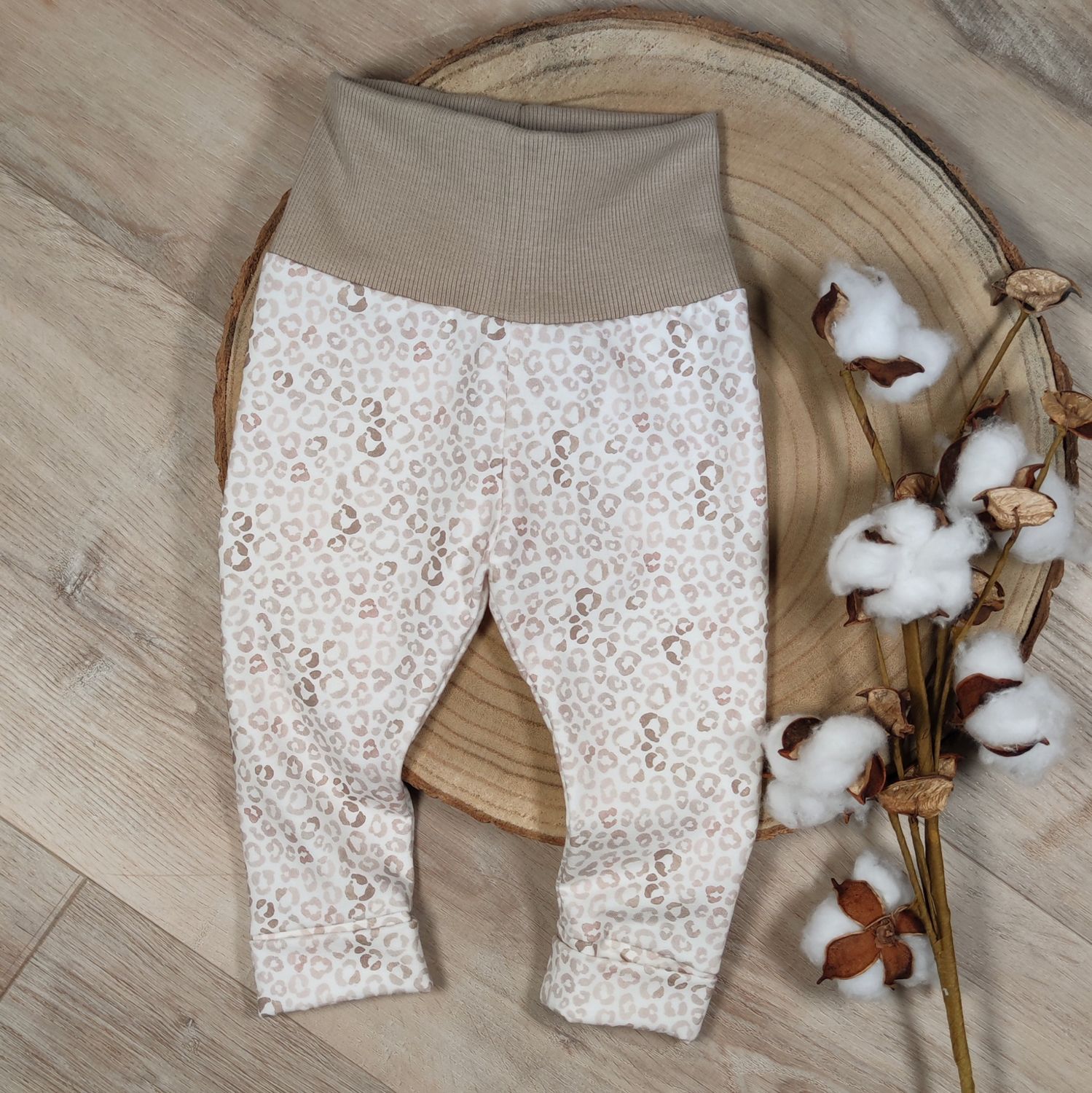 (Sofortkauf) Leggings - Leo Beige - Gr. 62/68
