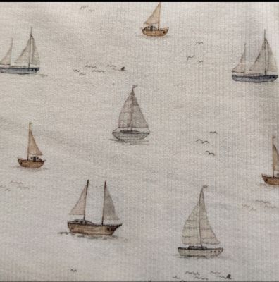(Stoff) Rib Jersey - Sailing 