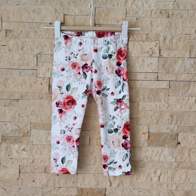 3/4 Capri Hose - Rote Rosen 