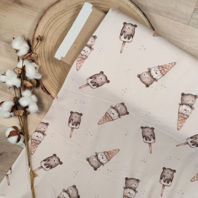 Oversized Langarm Romper - Rib Teddy Ice cream Oversized Langarm Romper - Rib Teddy Ice cream