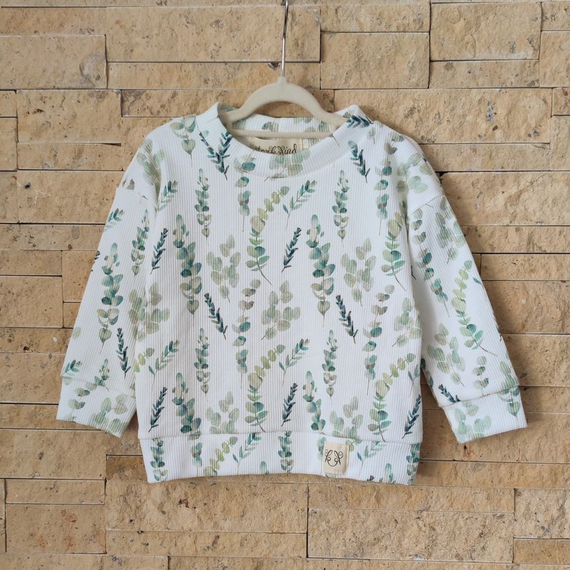 Rib Jersey Pullover - Eukalyptus