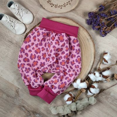 Mitwachshose Musselin - Leo Pink Mitwachshose Musselin - Leo Pink