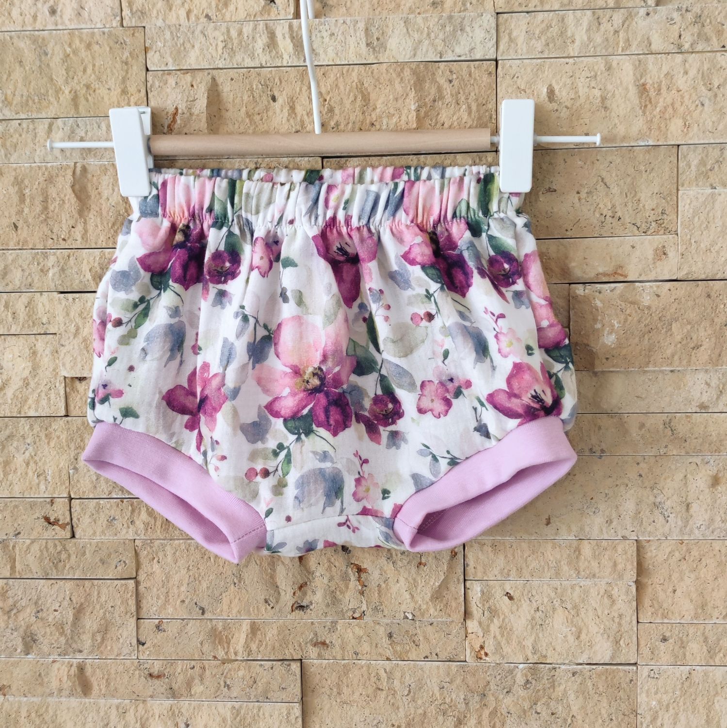 Bummie - Musselin Aquarellblüte Lila 