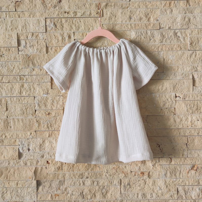 Bluse - Musselin Hellbeige 