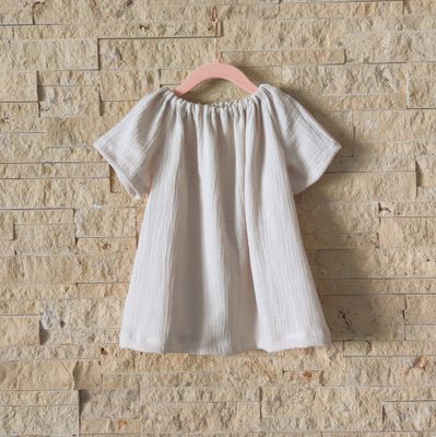 Bluse - Musselin Hellbeige 