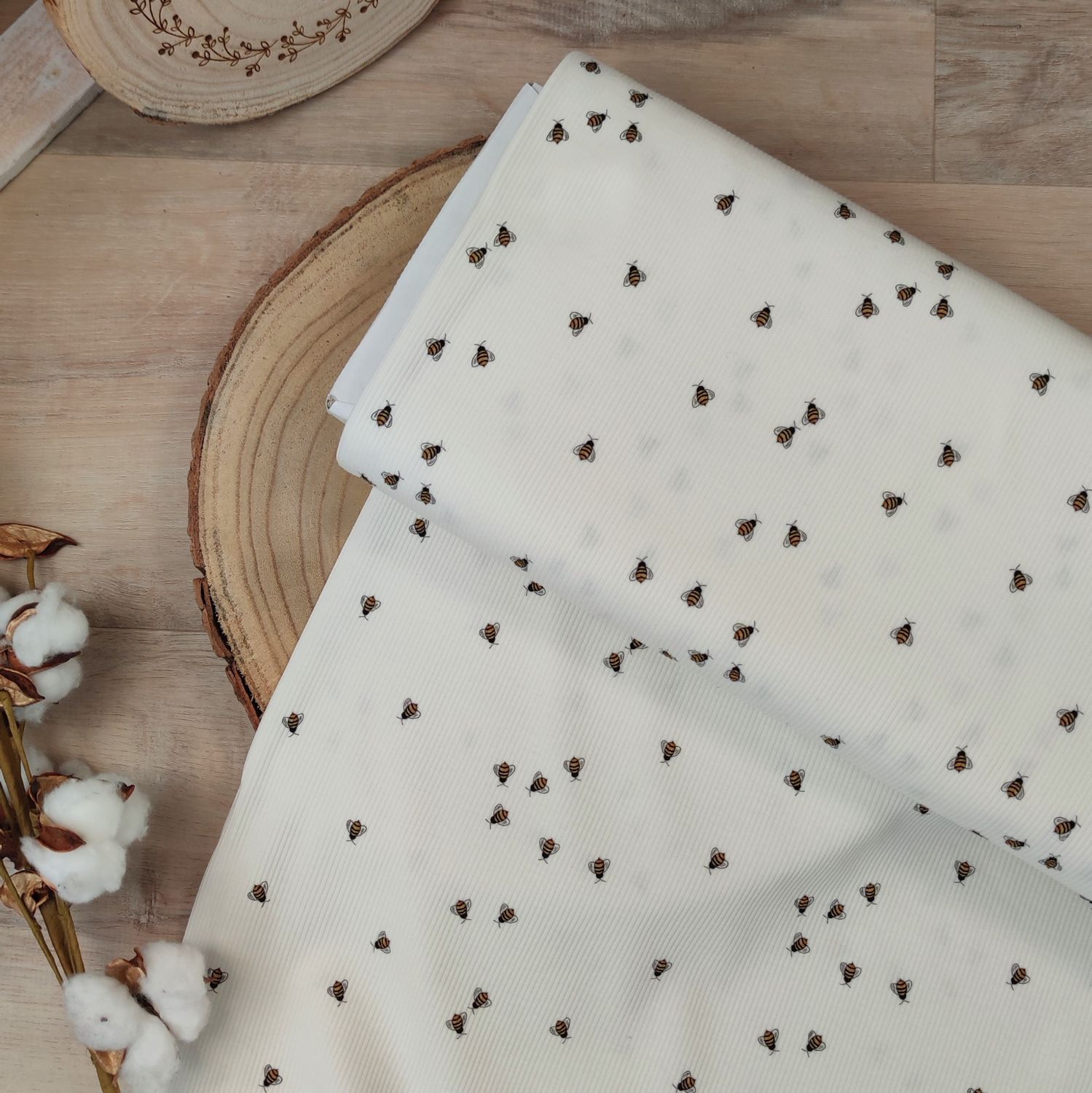 Rüschen Shirt - Rib Jersey Kleines Bienchen 
