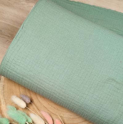 Mitwachshose Musselin - Altgrün