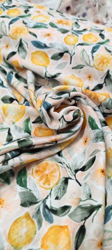 Musselin Shorts - Zitronen 