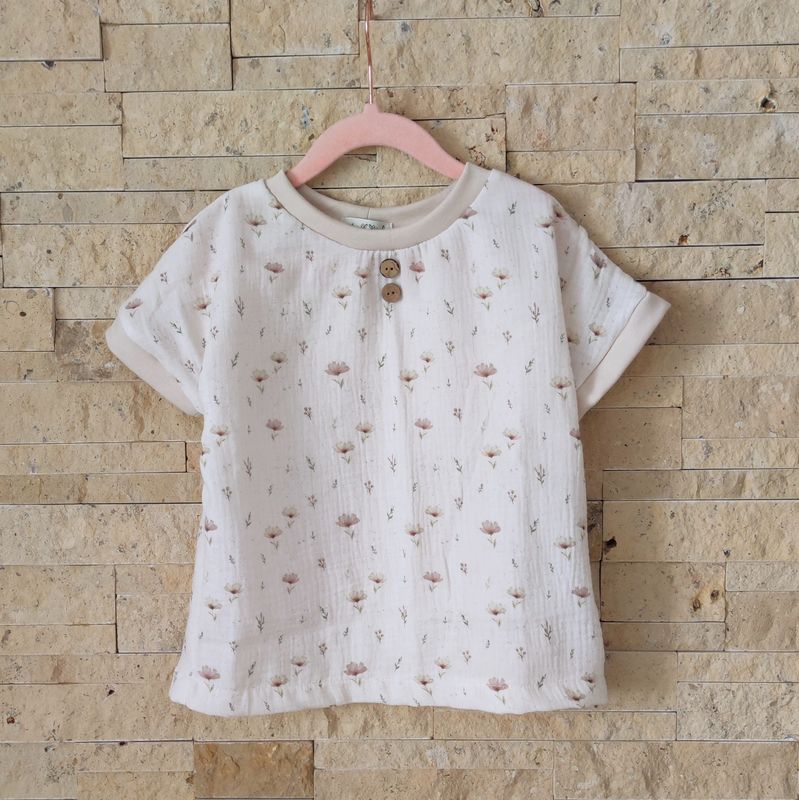 T-Shirt Musselin - Boho Flowers