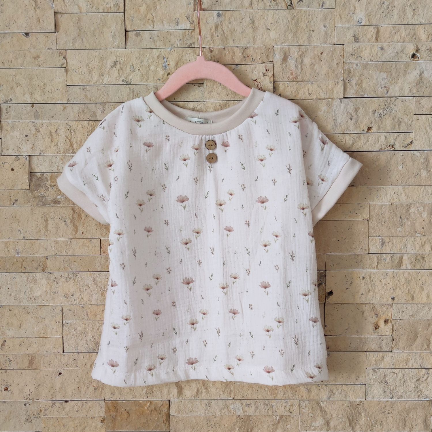 T-Shirt Musselin - Boho Flowers