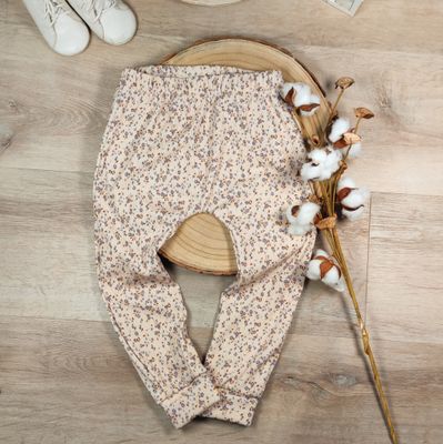 Pants - Rib Jersey Little blossom liliac Pants - Rib Jersey Little blossom liliac