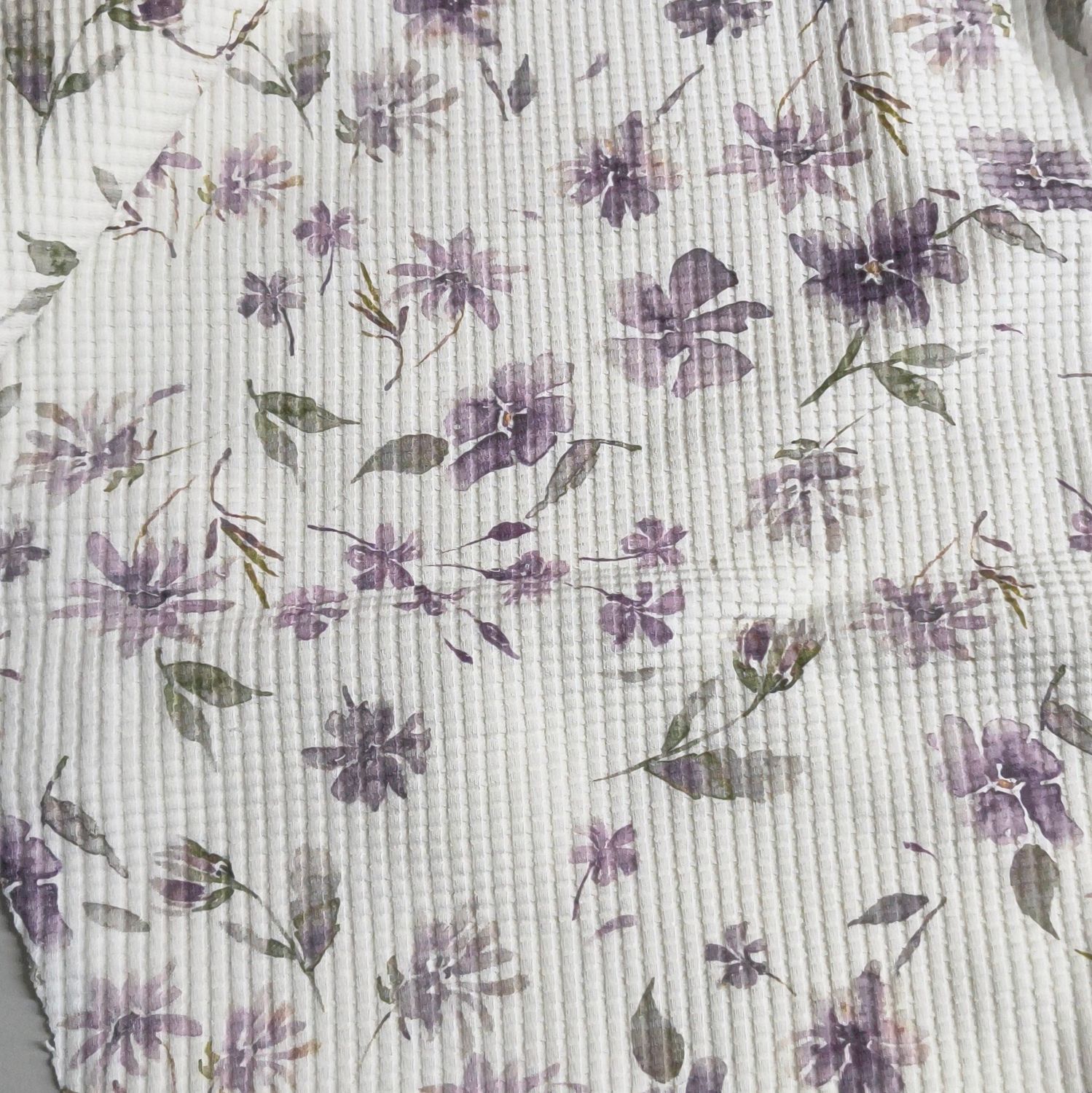 (Sofortkauf) Leggings - Waffeljersey Aquarell Flowers Mauve - Gr. 86/92