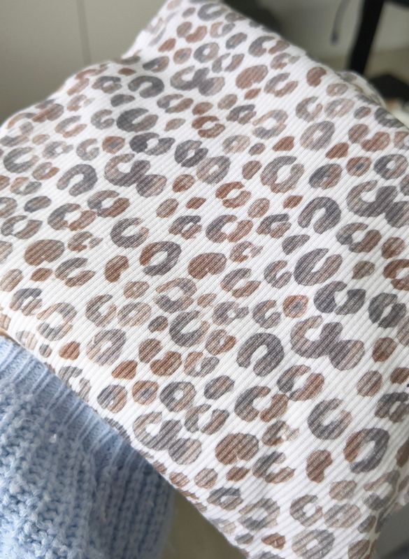 (Sofortkauf) Leggings - Rib Jersey Leo mit Gummiband am Bauch - Gr. 98/104