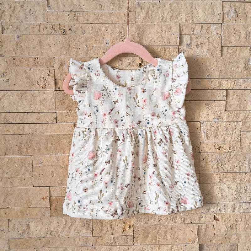 Kleid - Rib Jersey Frühlingswiese Rosa