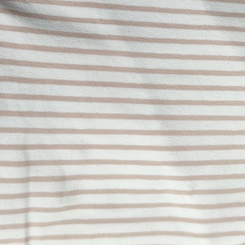 (Stoff) Jersey - Streifen Beige
