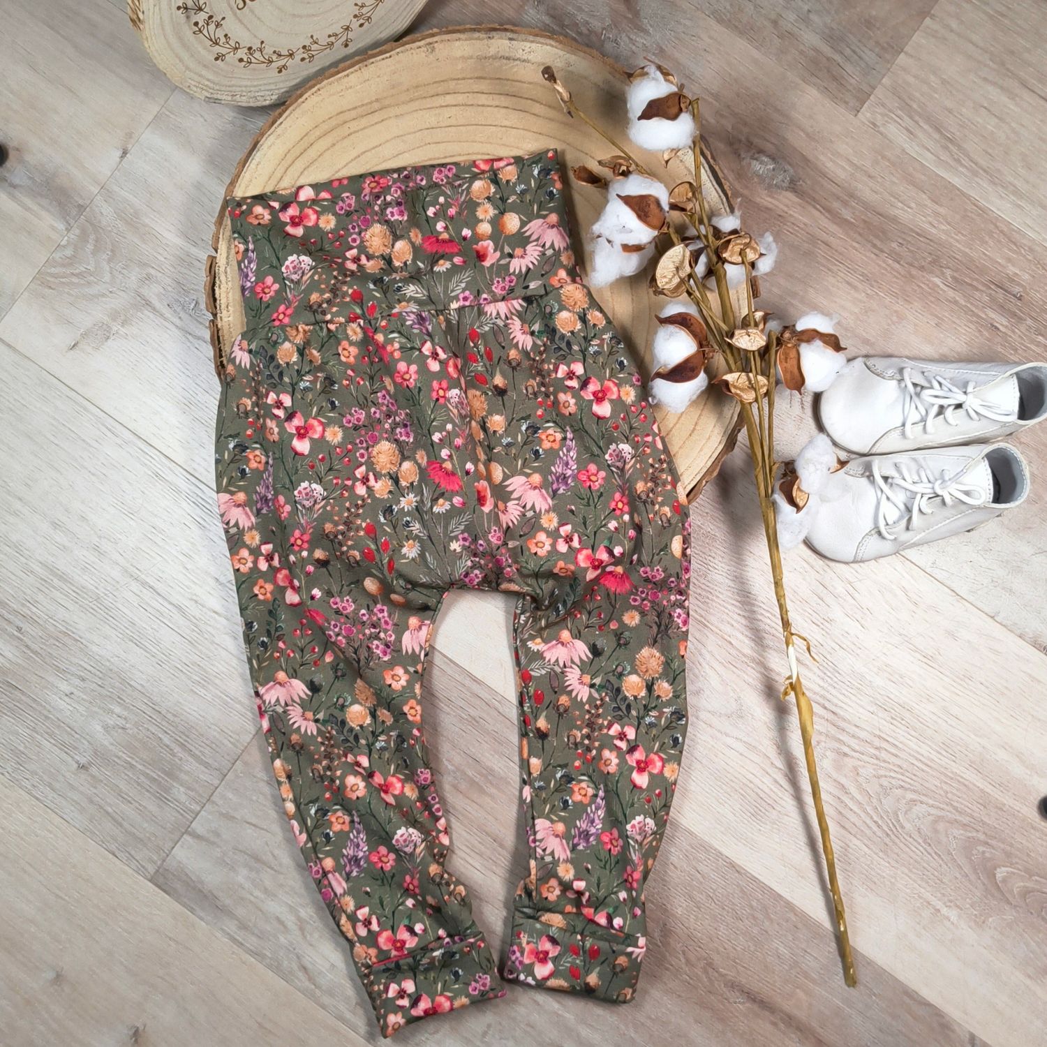 Pants - Blumenwiese Olivgrün 