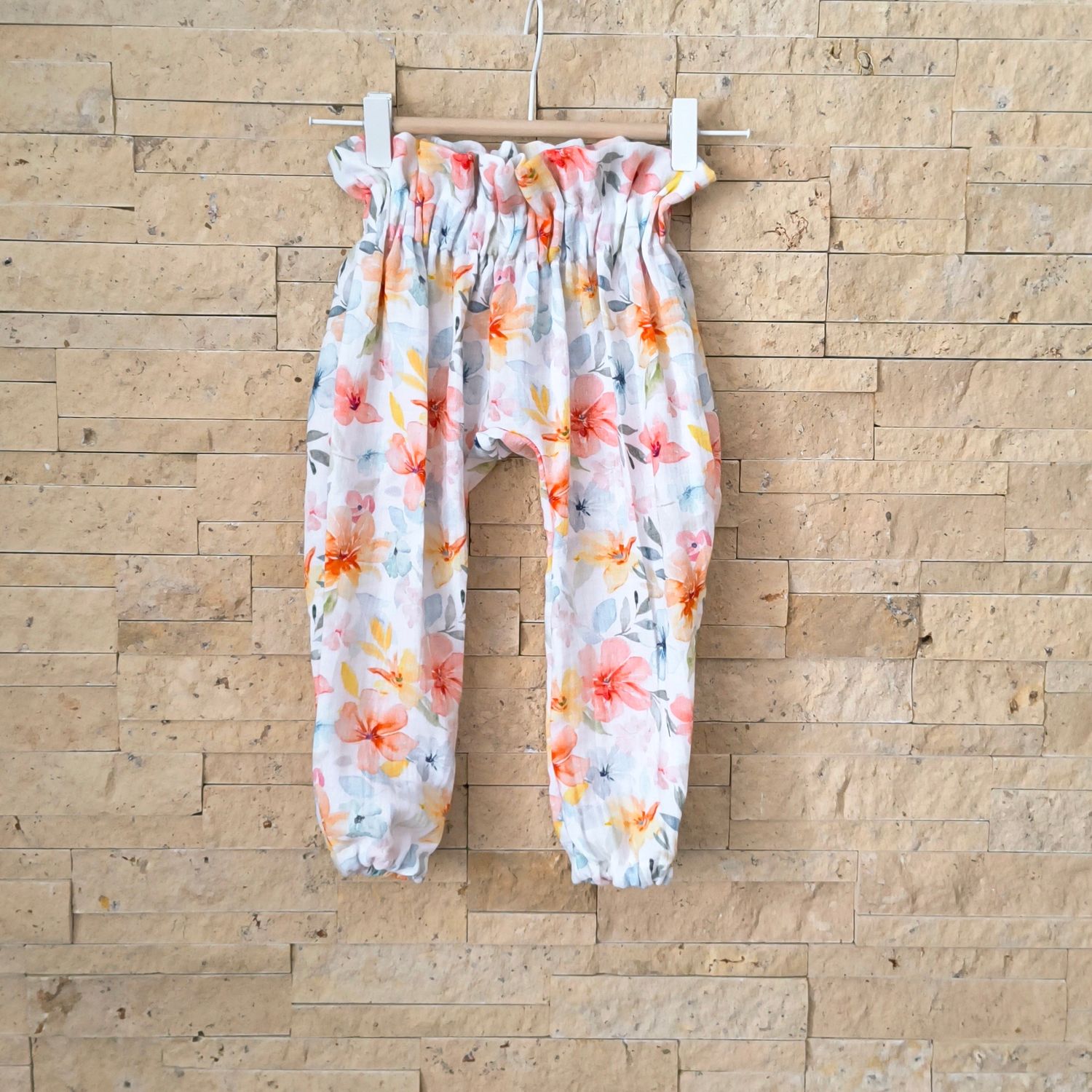 Musselin Hose - Sommerblumen 