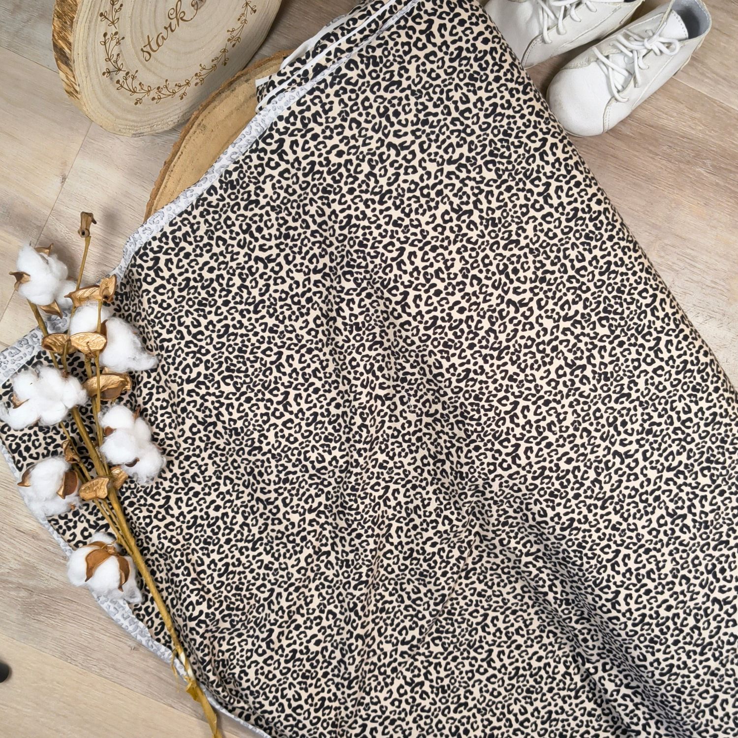 Stirnband Jersey - Leo schwarz 