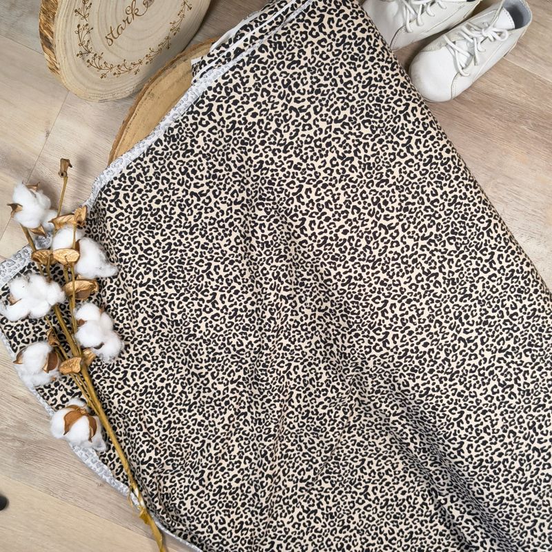 Rüschen T-Shirt - Leo schwarz 